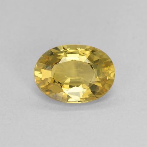 Medium-Light Yellow Chrysoberyll Edelstein - 0.9ct Oval facettiert (ID: 496108)