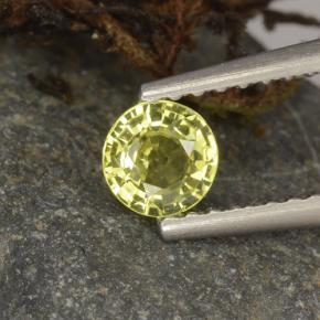 0.3ct Round Facet Greenish Yellow Chrysoberyl for sale thumb image of 0.3ct Round Facet Greenish Yellow Chrysoberyl (ID: 496245)