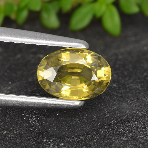 Amarillo medio Crisoberilo Gema - 0.6ct Forma ovalada (ID: 496266)