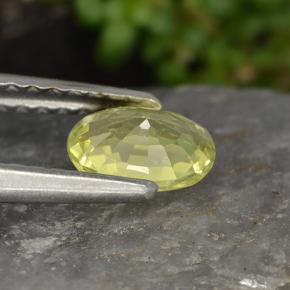 Chrysoberyl Gemstone in 6 x 4 mm (calibrated) Size for Sale, Chrysoberyl Stone in Medium Yellow Color
