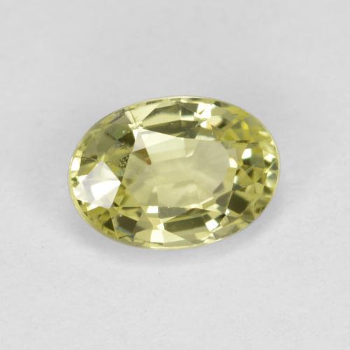 Medium Yellow Chrysoberyl Gem - 0.6ct Oval Facet (ID: 496739)