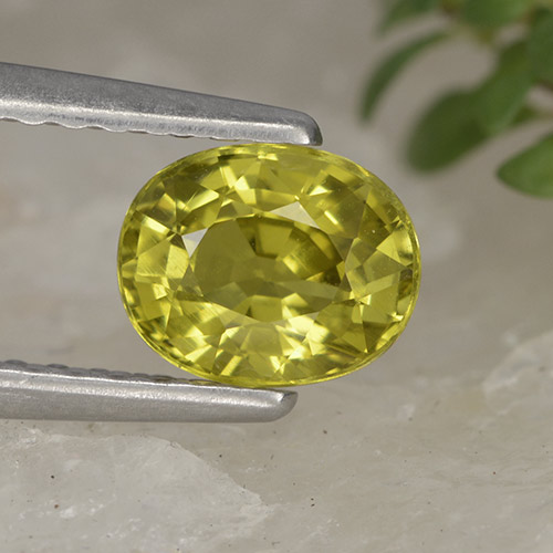 6,2 x 4,9mm ovaler gelber Chrysoberyll aus Sri Lanka, Gewicht von 0,89 ct, natürlicher Edelstein in VVS Reinheit, 1 Stück ovaler Chrysoberyll - Farbe: Hellgelb, Mohs-Härte von 8,5 Geeignet für den täglichen Gebrauch im Schmuck, Photo A