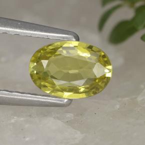 0.5ct Oval Facet Greenish Yellow Chrysoberyl for sale thumb image of 0.5ct Oval Facet Greenish Yellow Chrysoberyl (ID: 496748)