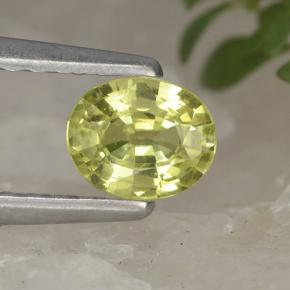 0.4ct Oval Facet Greenish Yellow Chrysoberyl for sale thumb image of 0.4ct Oval Facet Greenish Yellow Chrysoberyl (ID: 496749)