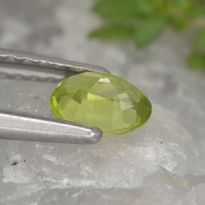 Chrysoberyl Gemstone in 5.3 x 4 mm Size for Sale, Chrysoberyl Stone in Green Color