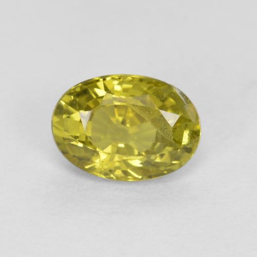 Medium-Light Yellow Crisoberillo Gem - 0.6ct Ovale sfaccettato (ID: 496944)