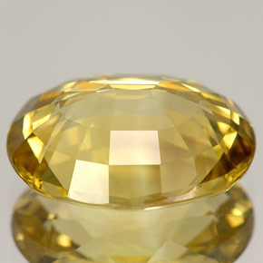 Chrysoberyl Gemstone in 12 x 10 mm (calibrated) Size for Sale, Chrysoberyl Stone in Lemon Color