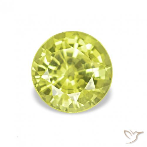 0.61ct Medium Yellow Chrysoberyl, Round, VVS-VS