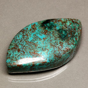 32.04 ct Multicolor Chrysocolla Gemstone, Chrysocolla Gem in Fancy Cabochon Shape for Sale.