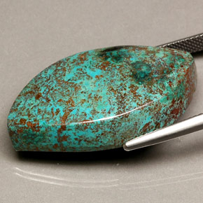 Chrysocolla Gemstone in 31.8 x 18.4 mm Size for Sale, Chrysocolla Stone in Multicolor Color