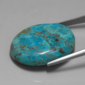 Chrysocolla Gemstone in 31.2 x 24.7 mm Size for Sale, Chrysocolla Stone in Multicolor Color