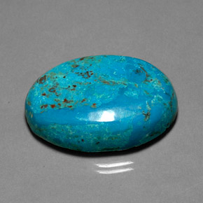 36.15 ct Multicolor Chrysocolla Stone, Natural Chrysocolla in Oval Cabochon Shape for Sale