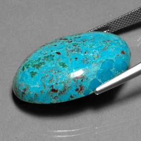 Chrysocolla Gemstone in 28.4 x 19.5 mm Size for Sale, Chrysocolla Stone in Multicolor Color