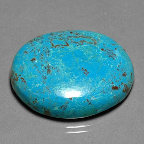 30.84 ct Multicolor Chrysocolla Stone, Natural Chrysocolla in Oval Cabochon Shape for Sale