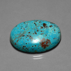 25.30 ct Multicolor Chrysocolla Stone, Natural Chrysocolla in Oval Cabochon Shape for Sale