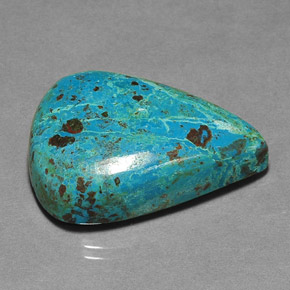 36.53 ct Multicolor Chrysocolla Stone, Natural Chrysocolla in Pear Cabochon Shape for Sale