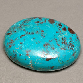 29.64 ct Multicolor Chrysocolla Stone, Natural Chrysocolla in Oval Cabochon Shape for Sale
