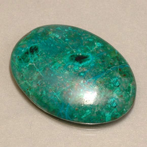 16.38 ct Multicolor Chrysocolla Stone, Natural Chrysocolla in Oval Cabochon Shape for Sale