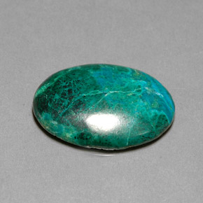 20.30 ct Multicolor Chrysocolla Stone, Natural Chrysocolla in Oval Cabochon Shape for Sale