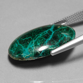 Chrysocolla Gemstone in 25.3 x 18.2 mm Size for Sale, Chrysocolla Stone in Multicolor Color
