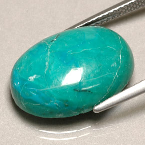 Chrysocolla Gemstone in 18 x 13 mm (calibrated) Size for Sale, Chrysocolla Stone in Green Color