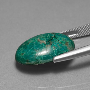 Chrysocolla Gemstone in 18 x 13 mm (calibrated) Size for Sale, Chrysocolla Stone in Green Color