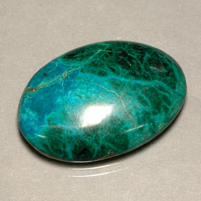 22.29 ct Multicolor Chrysocolla Gemstone, Chrysocolla Gem in Oval Cabochon Shape for Sale.