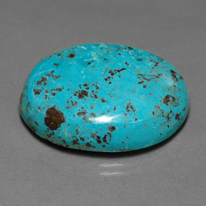 28.14 ct Multicolor Chrysocolla Gemstone, Chrysocolla Gem in Oval Cabochon Shape for Sale.