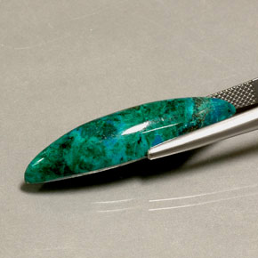 Chrysocolla Gemstone in 33.5 x 9.3 mm Size for Sale, Chrysocolla Stone in Multicolor Color