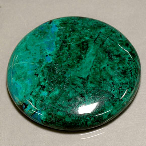 79.26 ct Multicolor Chrysocolla Gemstone, Chrysocolla Gem in Round Cabochon Shape for Sale.