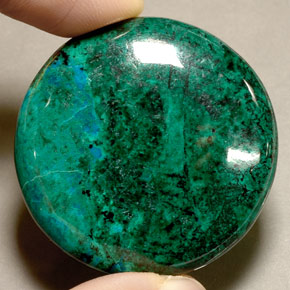 79.26 ct Multicolor Chrysocolla Stone, Natural Chrysocolla in Round Cabochon Shape for Sale