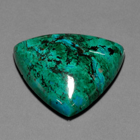 63.50 ct Multicolor Chrysocolla Stone, Natural Chrysocolla in Trillion Cabochon Shape for Sale
