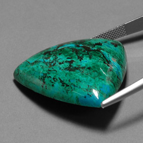 Chrysocolla Gemstone in 32.1 x 30.8 mm Size for Sale, Chrysocolla Stone in Multicolor Color
