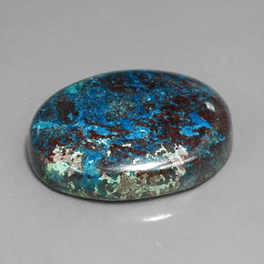 37.06 ct Multicolor Chrysocolla Gemstone, Chrysocolla Gem in Oval Cabochon Shape for Sale.