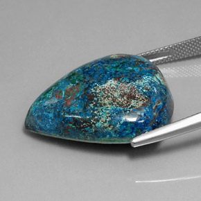 Chrysocolla Gemstone in 25.8 x 21.9 mm Size for Sale, Chrysocolla Stone in Multicolor Color