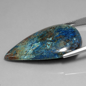 Chrysocolla Gemstone in 38.1 x 25 mm Size for Sale, Chrysocolla Stone in Multicolor Color