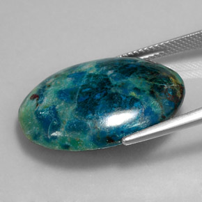 Chrysocolla Gemstone in 25 x 18.2 mm Size for Sale, Chrysocolla Stone in Multicolor Color