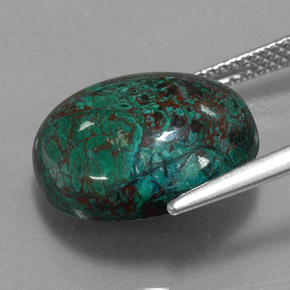 Chrysocolla Gemstone in 15 x 12.8 mm Size for Sale, Chrysocolla Stone in Multicolor Color