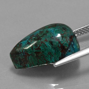 Chrysocolla Gemstone in 16.4 x 9.7 mm Size for Sale, Chrysocolla Stone in Multicolor Color