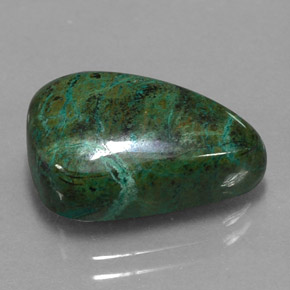 13.62 ct Multicolor Chrysocolla Stone, Natural Chrysocolla in Fancy Cabochon Shape for Sale