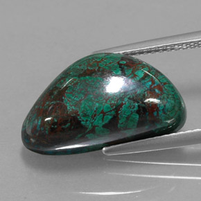 10.93 ct Multicolor Chrysocolla Gemstone, Chrysocolla Gem in Fancy Cabochon Shape for Sale.