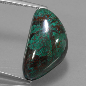 10.93 ct Multicolor Chrysocolla Stone, Natural Chrysocolla in Fancy Cabochon Shape for Sale