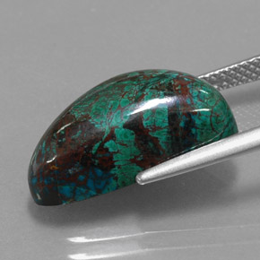Chrysocolla Gemstone in 17.7 x 10 mm Size for Sale, Chrysocolla Stone in Multicolor Color