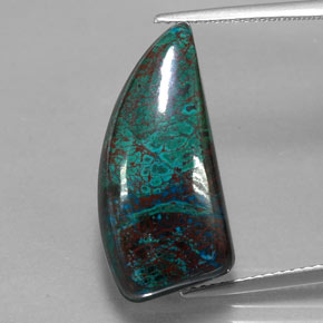 22.62 ct Multicolor Chrysocolla Gemstone, Chrysocolla Gem in Fancy Cabochon Shape for Sale.