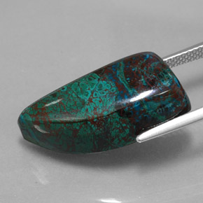 Chrysocolla Gemstone in 24.4 x 11.1 mm Size for Sale, Chrysocolla Stone in Multicolor Color