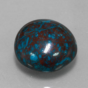 9.97 ct Multicolor Chrysocolla Stone, Natural Chrysocolla in Round Cabochon Shape for Sale