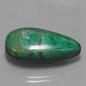 22.00 ct Multicolor Chrysocolla Stone, Natural Chrysocolla in Pear Cabochon Shape for Sale