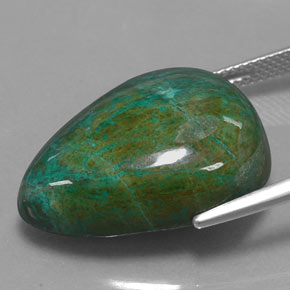 Chrysocolla Gemstone in 23.3 x 17.7 mm Size for Sale, Chrysocolla Stone in Multicolor Color