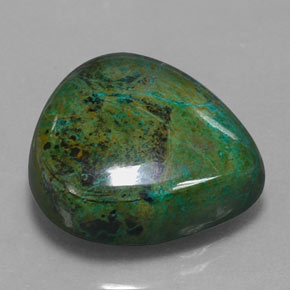 25.83 ct Multicolor Chrysocolla Stone, Natural Chrysocolla in Pear Cabochon Shape for Sale