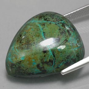 Chrysocolla Gemstone in 22 x 18.5 mm Size for Sale, Chrysocolla Stone in Multicolor Color
